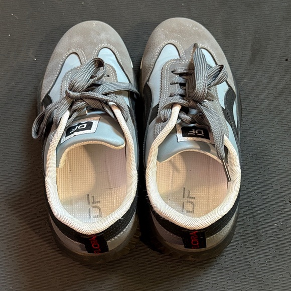 DeFlorance Charcoal and Black Women’s Sneakers - Picture 3 of 6